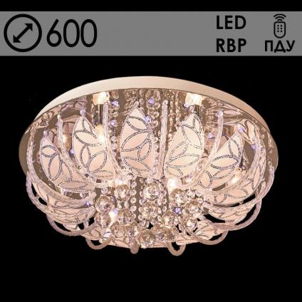 Люстра 55652/600 CR хром 8х40W E14 LED-RBP ПДУ d600 h270, 24